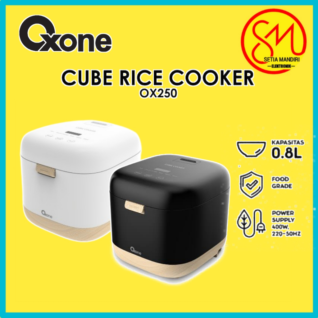 OXONE OX250 Low Sugar Rice Cooker Mini 0.8 Liter Penanak Nasi Beras Rendah Gula 5 in 1 SMEC