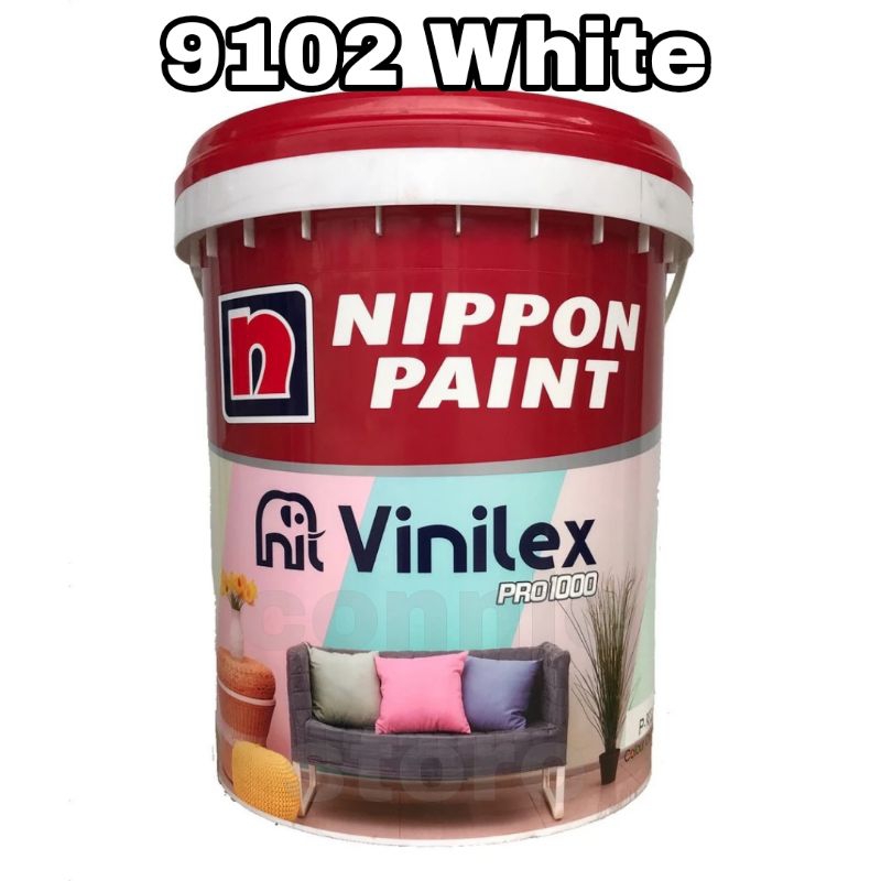 Vinilex pro 1000 White 9102 Putih 20kg Nippon Paint cat tembok interior dinding plafon