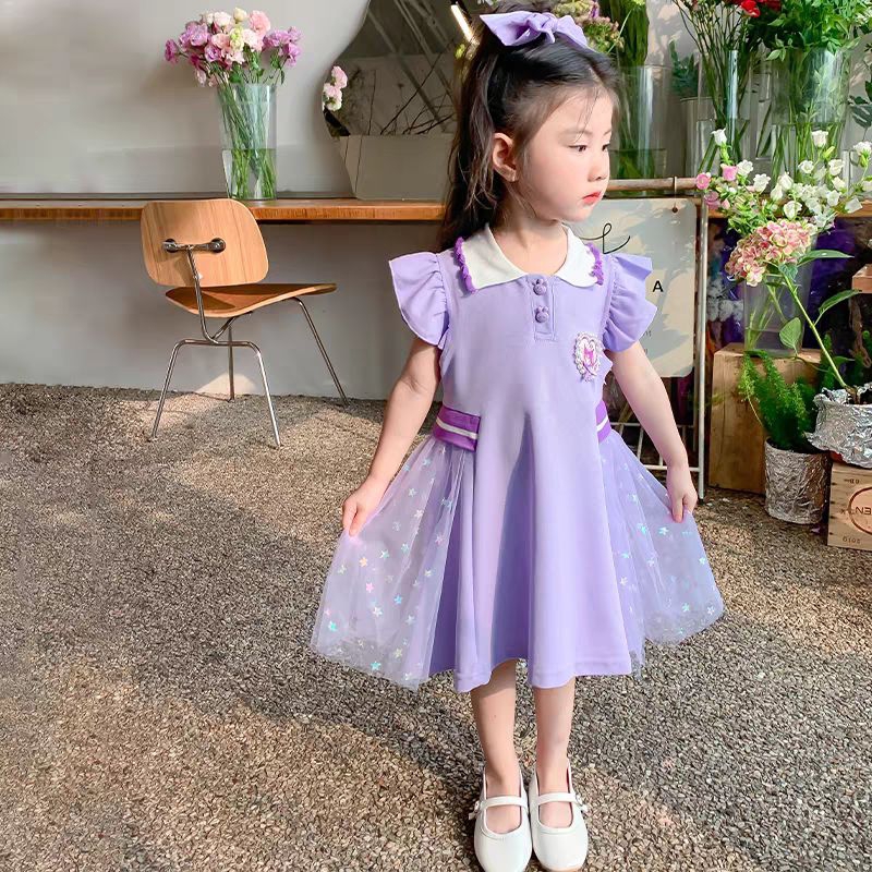 dress anak original polo kuromi dan frozen size 6-10thn