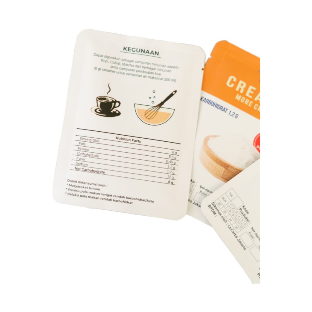 

LA KETO - Creamer LowCarb KETOFRIENDLY 1 sachet @ 8gr