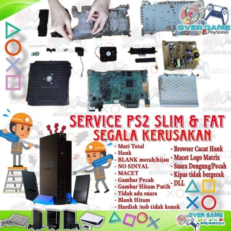 SERVICE MESIN MAINBOARD PS2 SEGALA KERUSAKAN