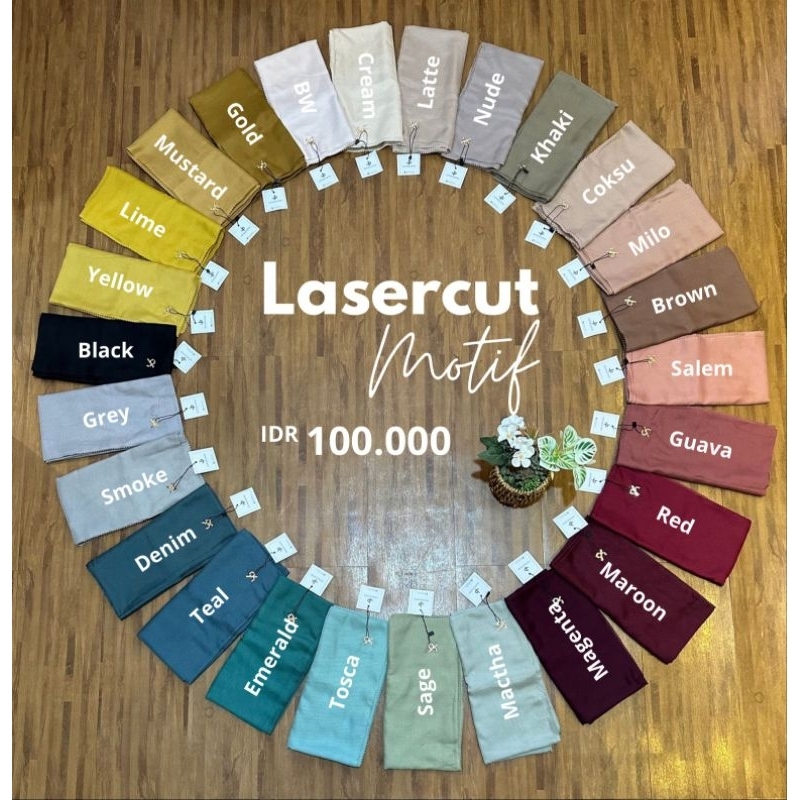 Jilbab journey premium lasercut polos matterial terbaru