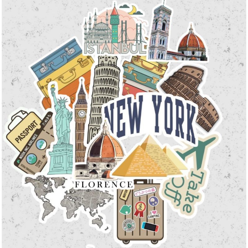 

STICKER AESTHETIC TRAVEL |laptop-hp-koper-helm {27}