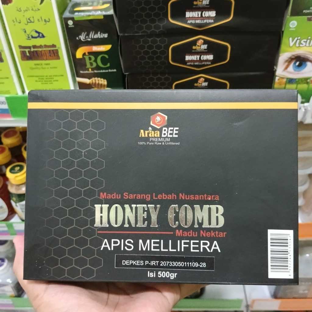 

Madu Sarang Lebah Asli Murni Honeycomb 500gr 250gr Apis Mellifera Pure Honey