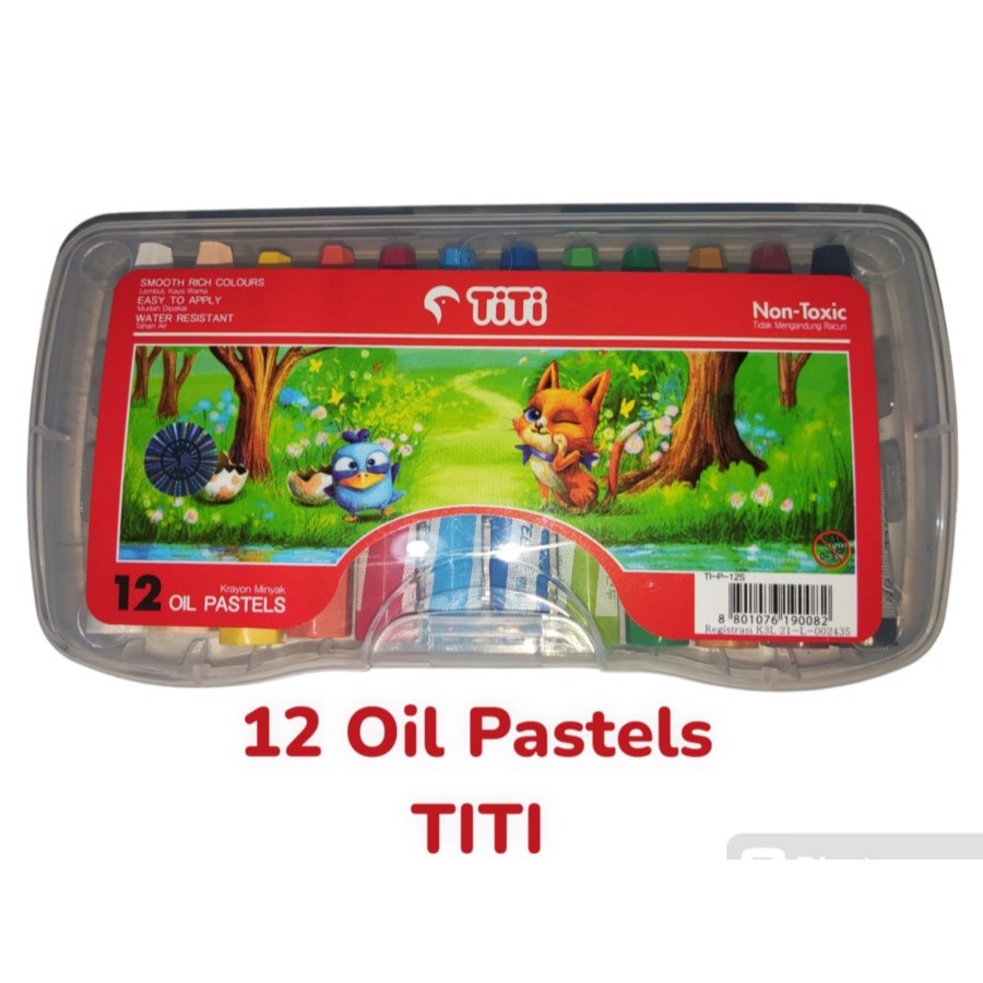 

Crayon TITI Oil Pastels 12 Warna / 24 Warna - ORIGINAL