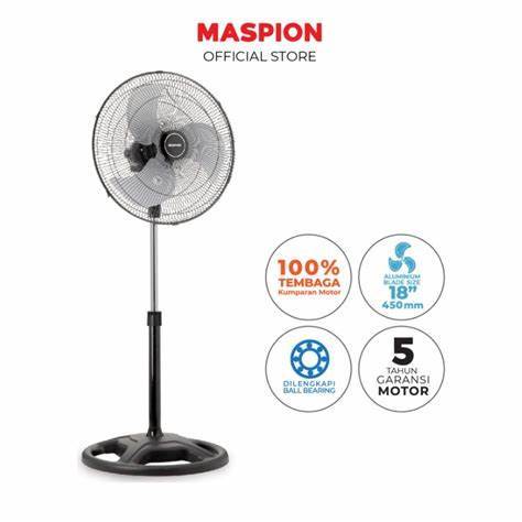 MASPION POWER / STAND FAN / KIPAS ANGIN BERDIRI BESAR BESI / 18'' PW 452 PW452
