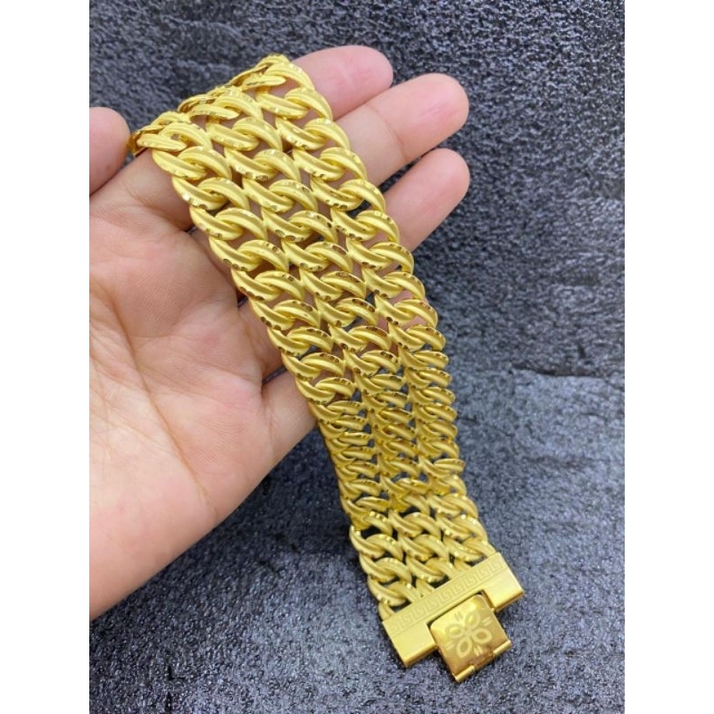gelang lipan gold layer 3 mini mirip emas asli kaitan klip