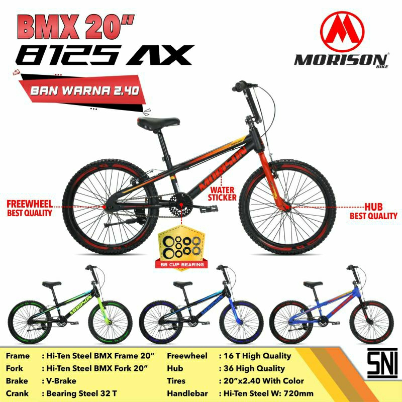 Sepeda BMX 20 inch Merk Morison 8125 AX DB