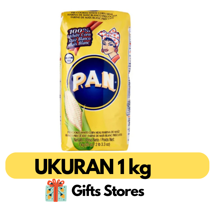 

Tepung Jagung PAN Harina Yellowcorn / Whitecorn Meal Mais Maiz Blanco Flour 1Kg