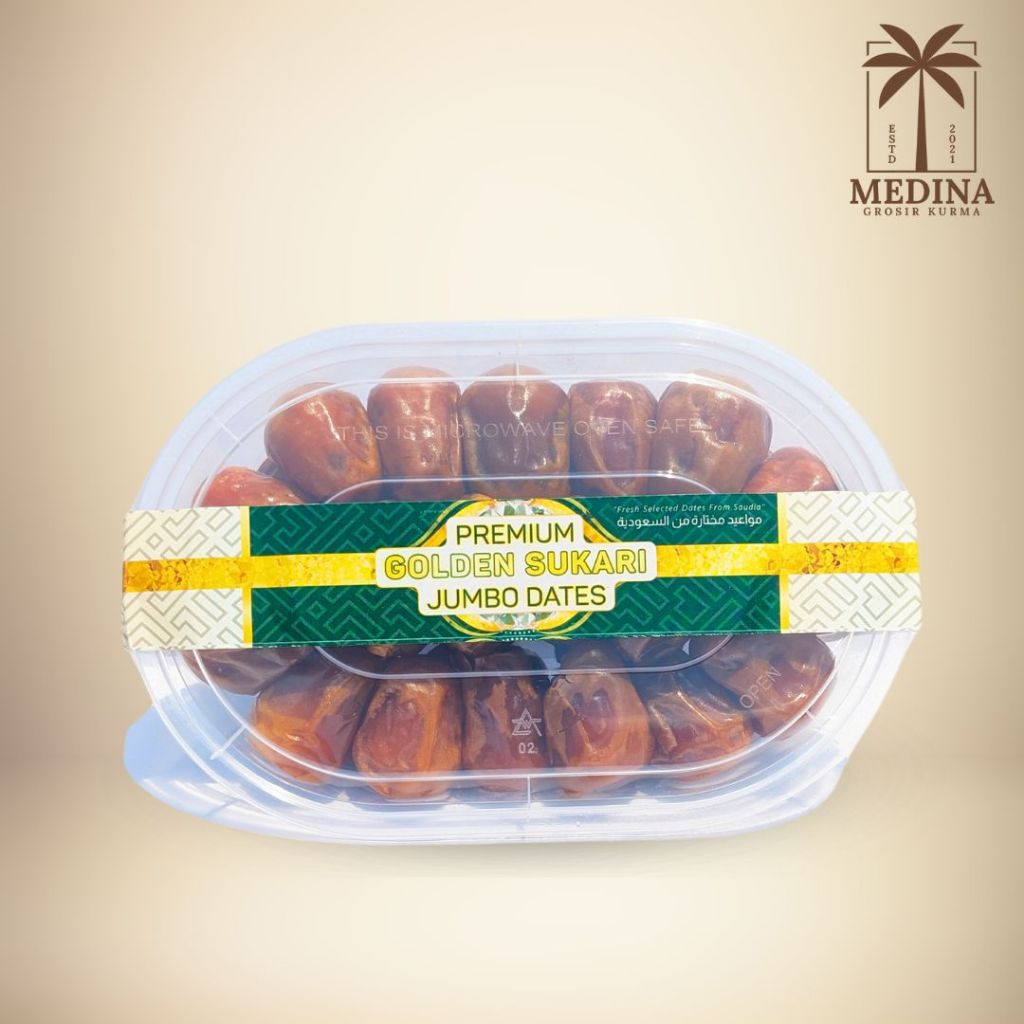 

Kurma Sukari 1 KG Jumbo - Kurma Raja Asli Madinah High Quality