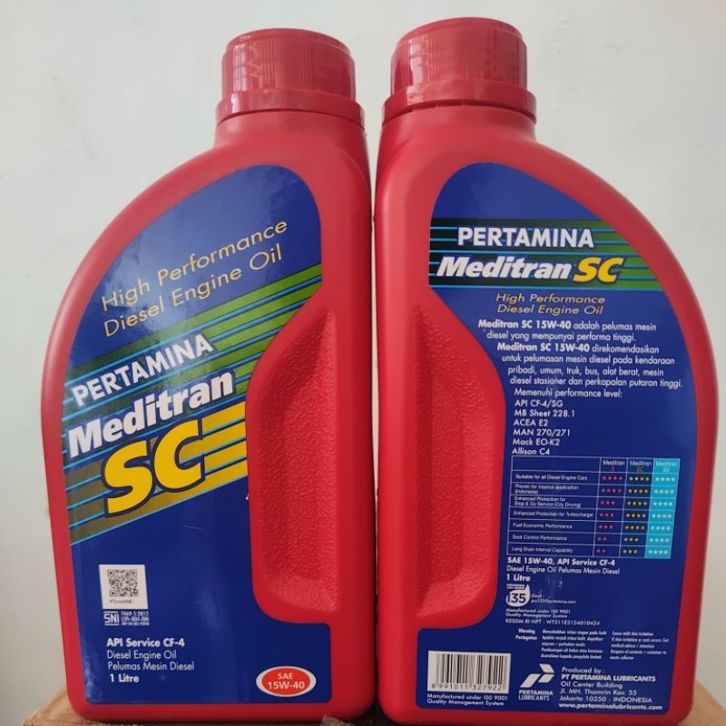 Oli Meditran SC 1 liter Diesel Engine Oil 1 botol