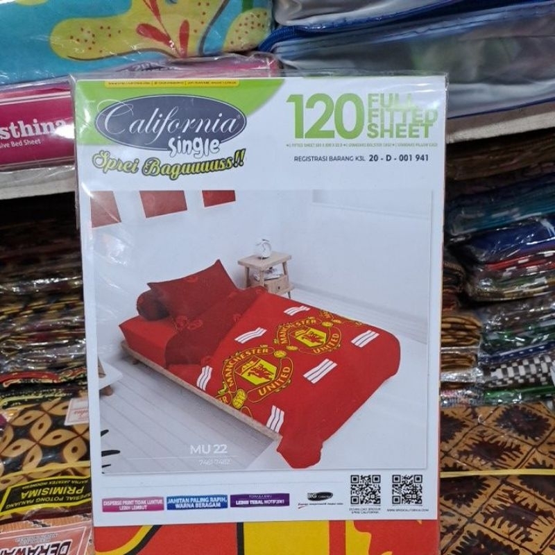 Sprei california single 120x200