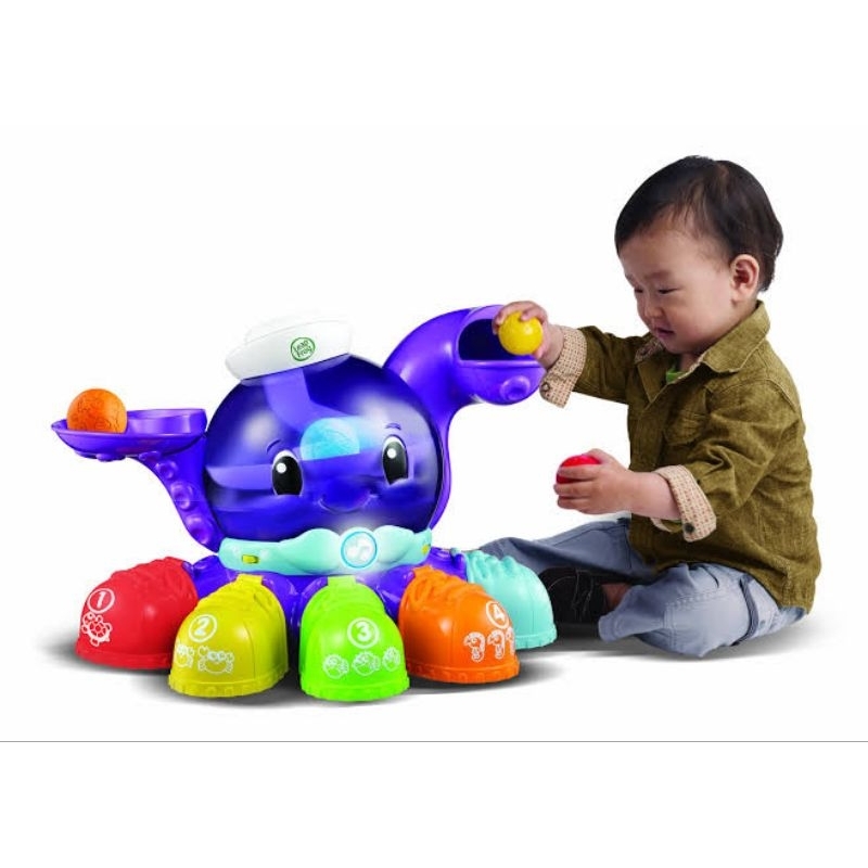 Preloved Mainan Anak Leapfrog Peek A Shoe Octopus