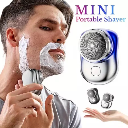 Alat Cukur Elektrik Shaver cukur jenggot Listrik Portable Mini Alat Cukur Jenggot Kumis Rambut Elekt
