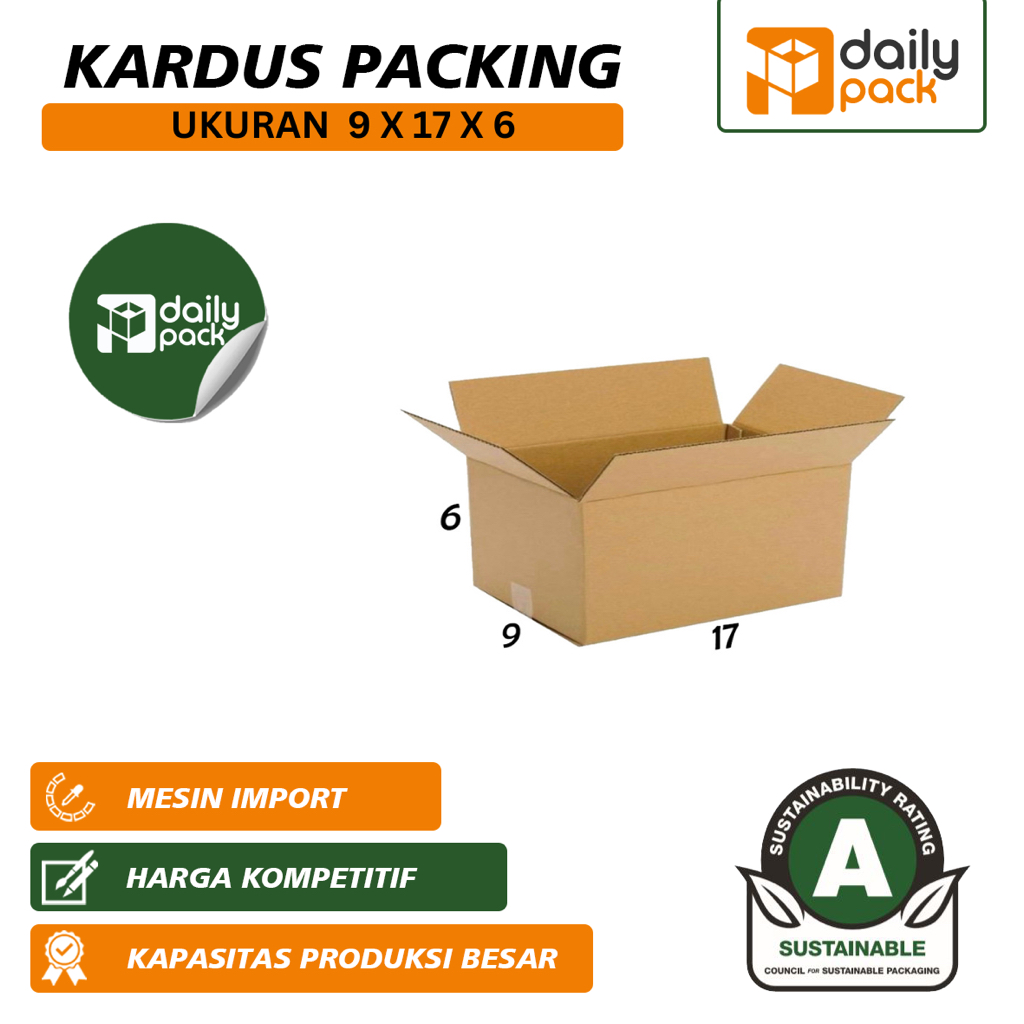 

DAILY Kardus Multipacking Sebaguna 18 X 8 X 7 CM