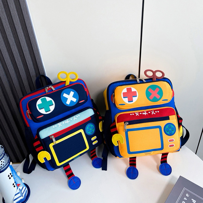 HITOSE - TAS ANAK NEW 3D Robot Kids Backpack - Tas Ransel Premium Tebal Anak Robot Calculator kalkul