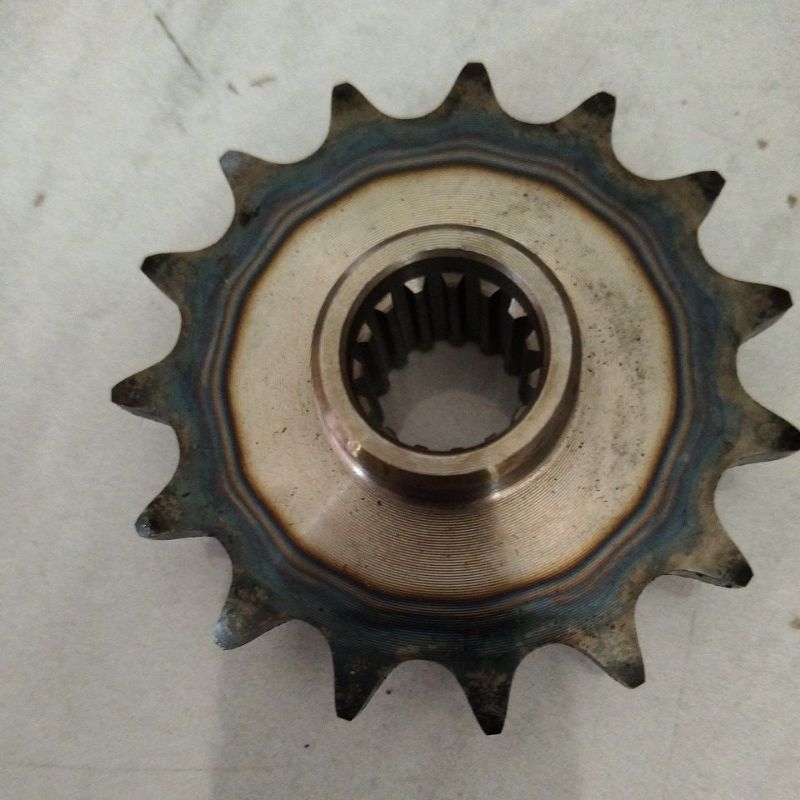 ASLI Jepang Gear Sprocket 15T Cultivator Yanmar Te550n Ex.