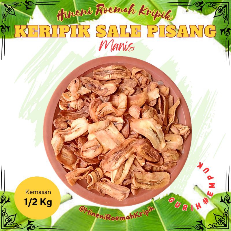 

500 gram Keripik Sale Pisang Gurih dan renyah kripik snack buah lezat