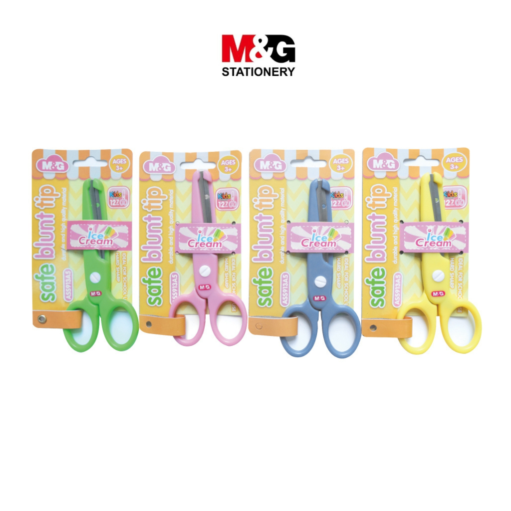 

Gunting Anak M&G Kid Scissors #ASS913A5 Safe Blun Tip Gunting Anak Di Atas 3 Tahun All Varian SHABG