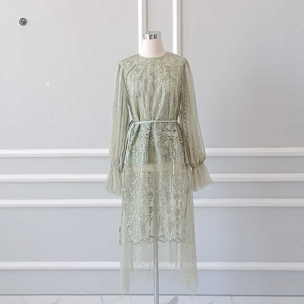 Wrap Dress | Gaun Pesta Dewasa Perempuan Cewek Wanita | Gaun brokat/kebaya modern