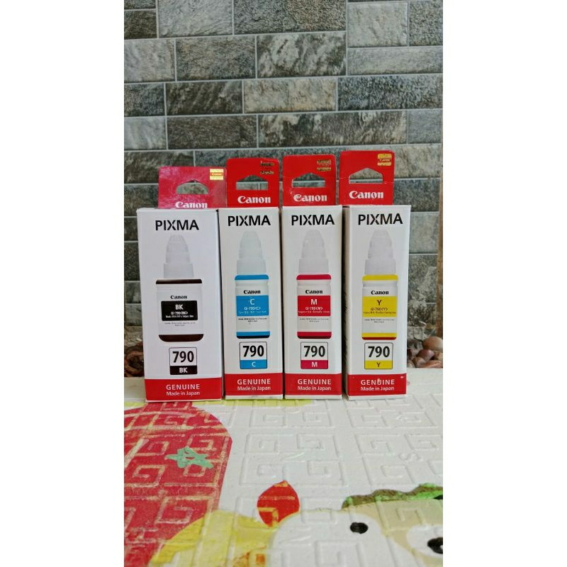 Tinta Canon PREMIUM Gi 790 Isi Ulang Printer G1010 G2010 G3010Support untuk Printer :