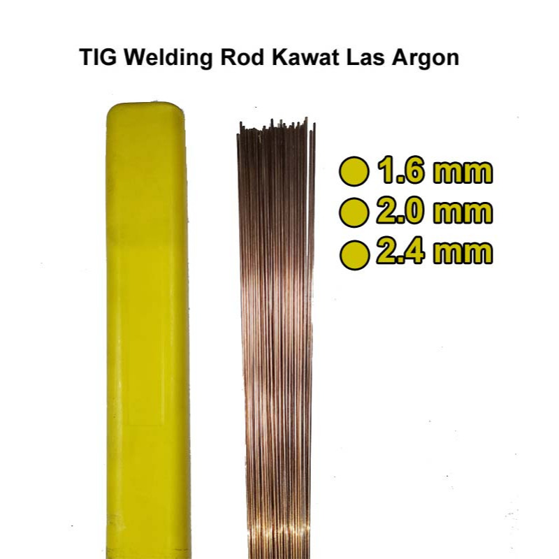 Kawat Las TIG Argon Besi 1.6 mm 2.0 mm 2.4 mm TGS-50 Welding Rod Steel 2,0mm TGS50 Kawat Las Besi 2.
