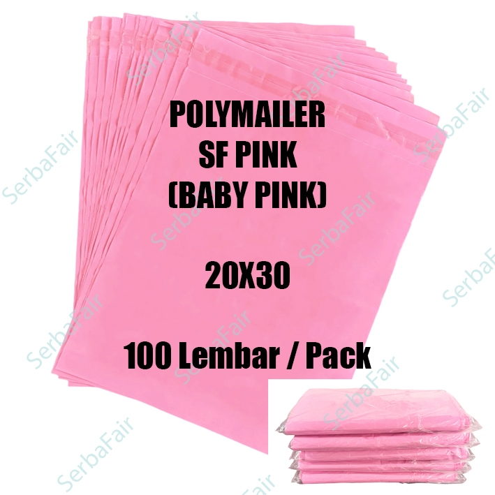 

Polymailer SF Baby Pink 20x30 / Poly Color Lem Seal Baby Pink / ISI 100 Lembar