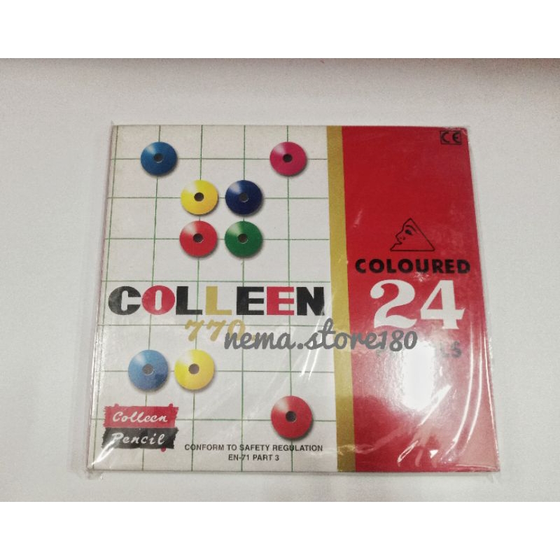 

PENSIL WARNA COLLEEN 770 - 24 WARNA/COLOUR PENCIL 24 COLOUR JAPAN TECHNIQUE ORIGINAL