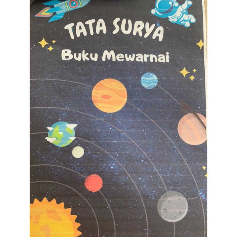 

LEMBAR MEWARNAI TK / PAUD / SD TATA SURYA 9 LEMBAR