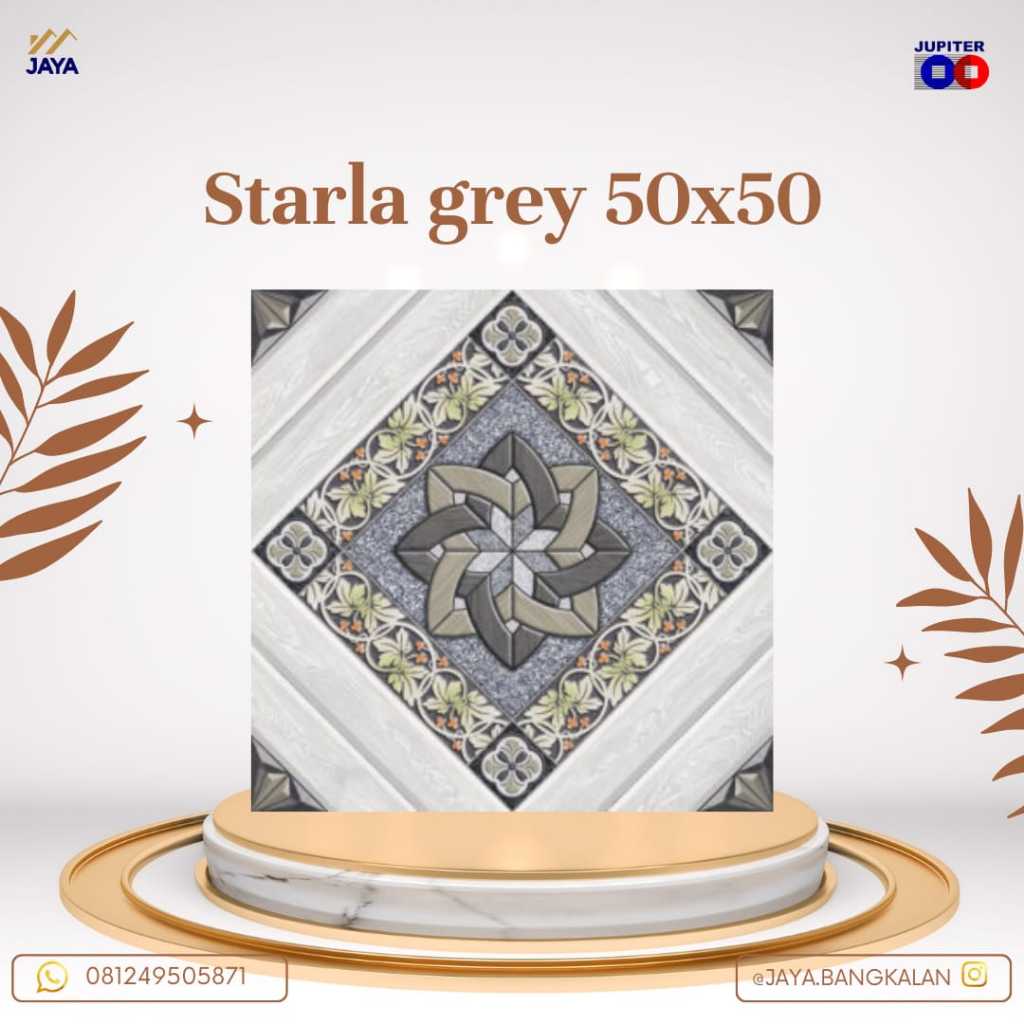 KERAMIK LANTAI MATTE STARLA GREY 50X50 JUPITER