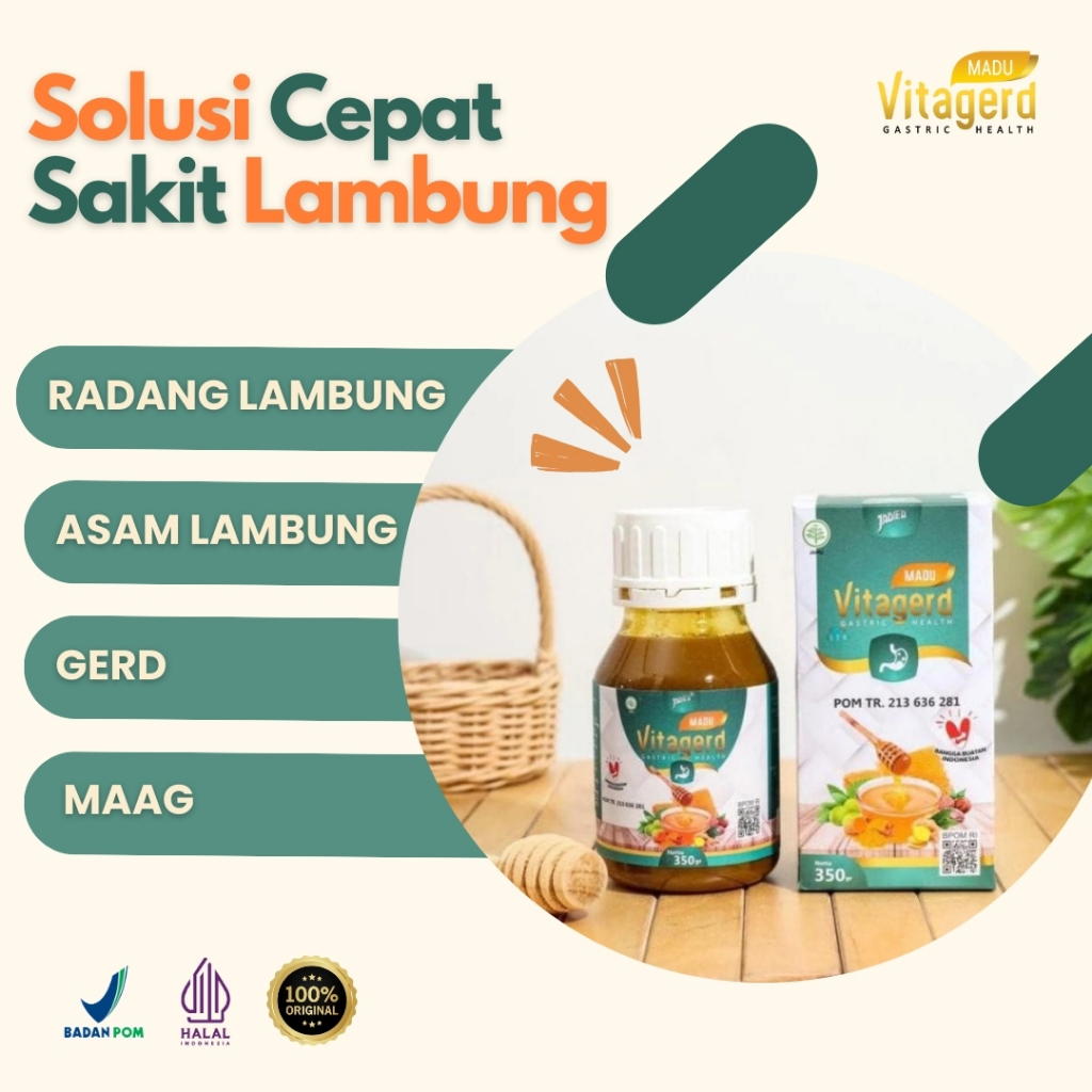 

Herbal Madu Vitagerd | Solusi Atasi Mual Kembung Asam Lambung GERD Lebih Cepat | Madu Best