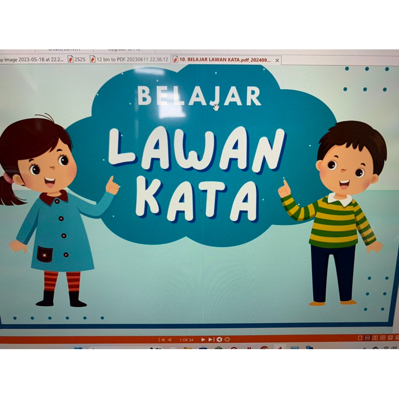

LATIHAN SOAL TK / PAUD BELAJAR LAWAN KATA 34 LEMBAR