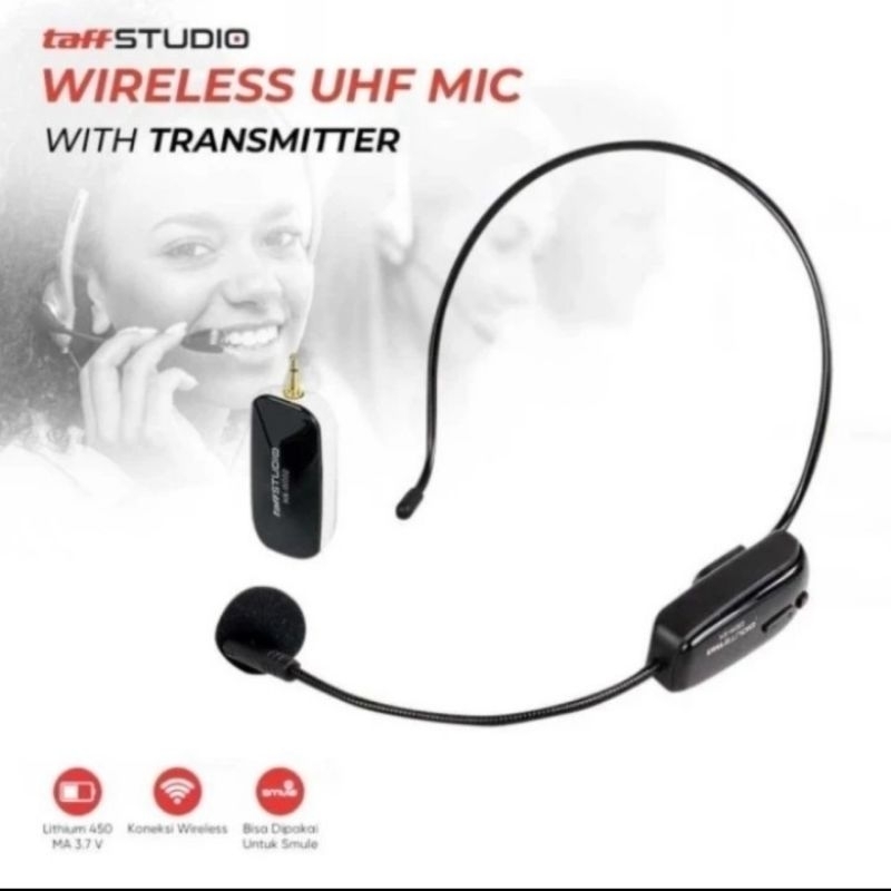 Microphone Wireless Headset Taff Studio
