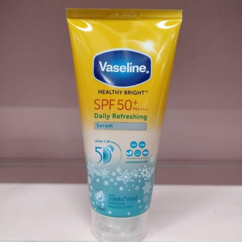 Vaseline daily refreshing serum spf50+ PA++++ 170ml | sunblock badan | sunscreen badan