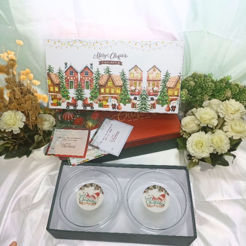 

box tutup lepas komplit [ 29x15x7,5 ]/ box natal/ hampers natal/packaging natal/ kotak kado
