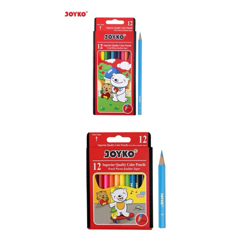 

ATK Pensil Warna Joyko 12w Size Kecil Besar Kualitas Premium