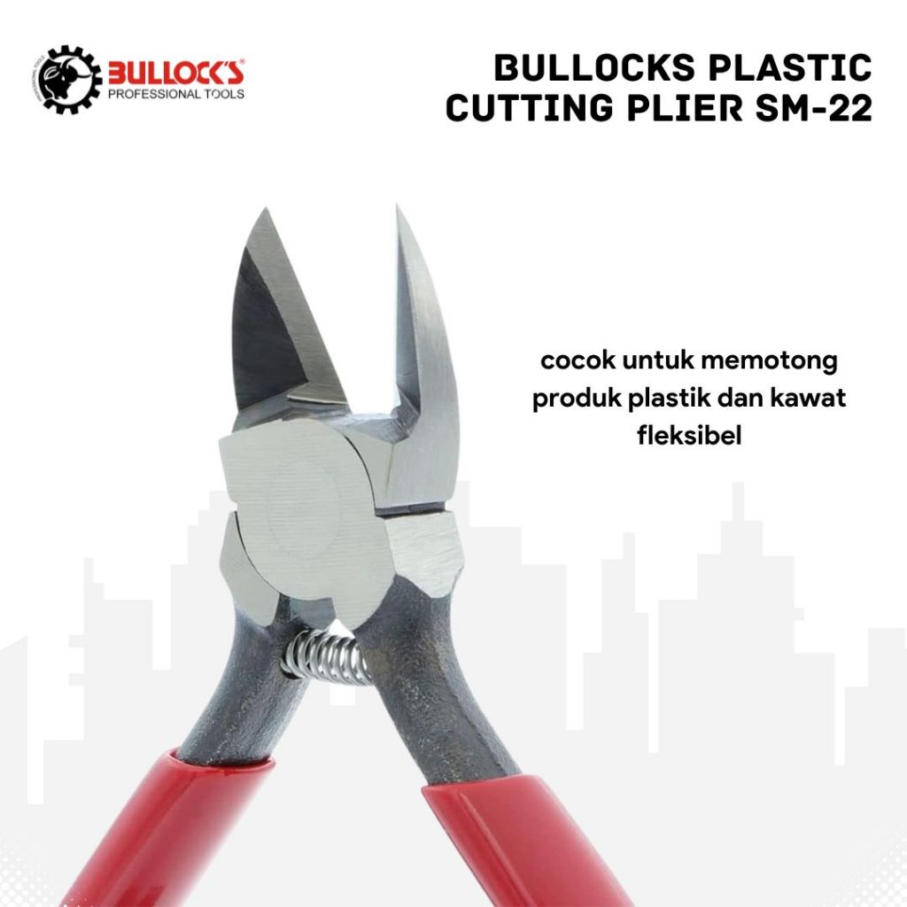 Tang Potong Mini 5 Inch Tang Gunting Kawat Kabel Plastic Cutting - BULLOCKS