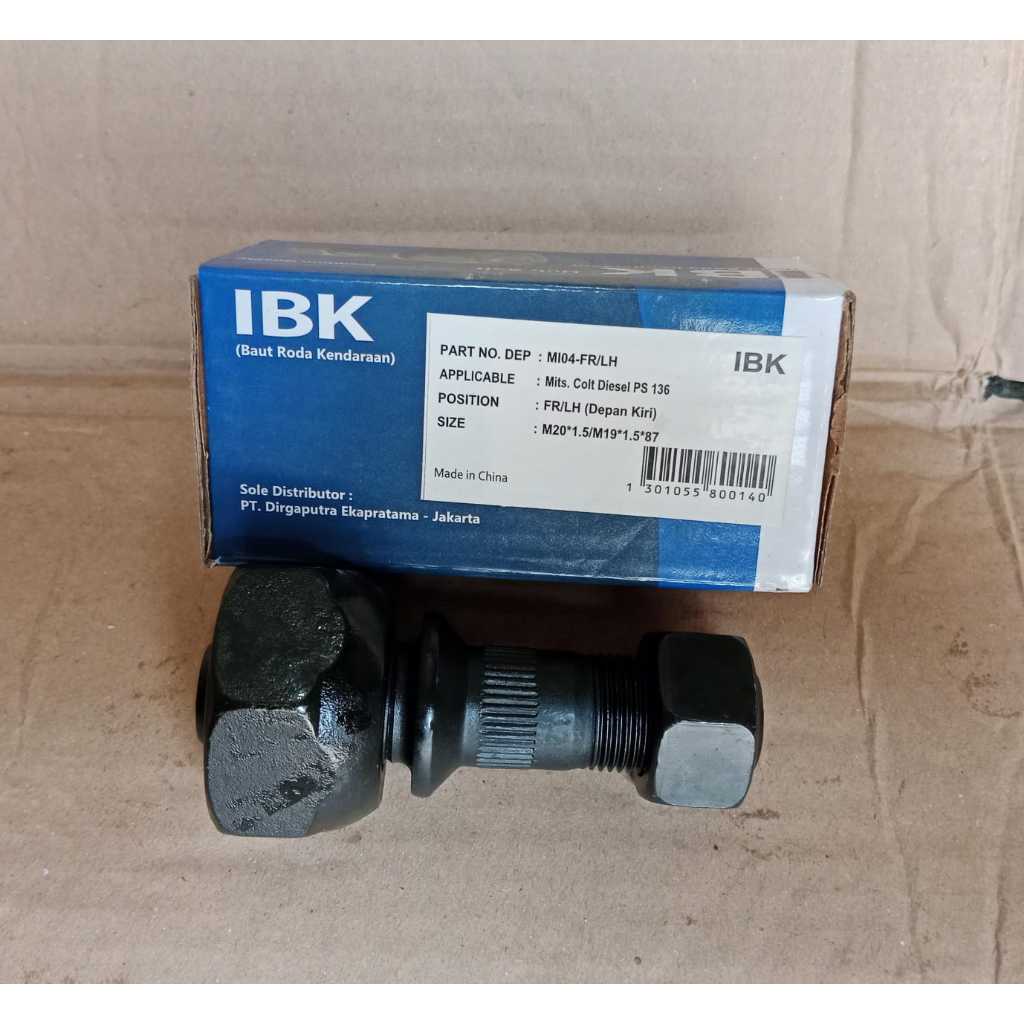 IBK MI04-FR Baut Roda Depan Canter 136