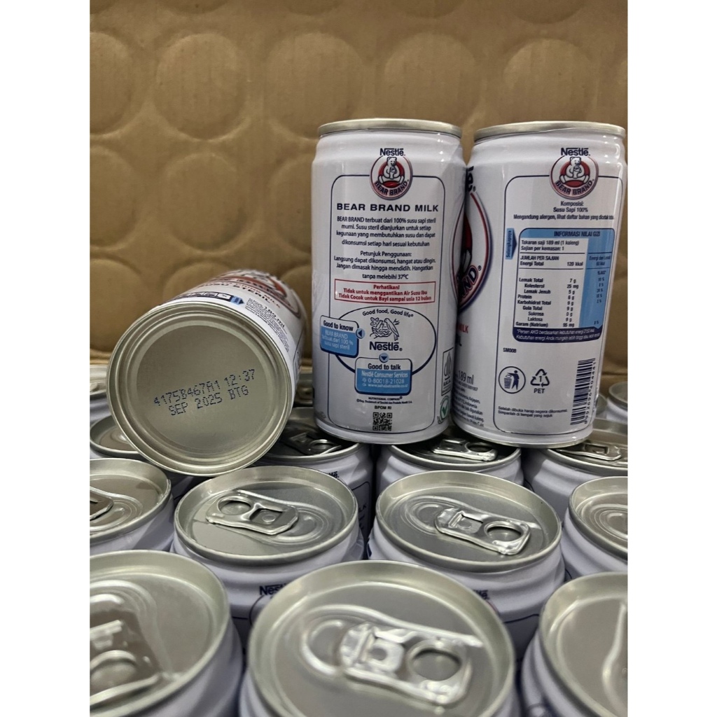 

Bear Brand 189ml Kaleng Susu Steril Nestle
