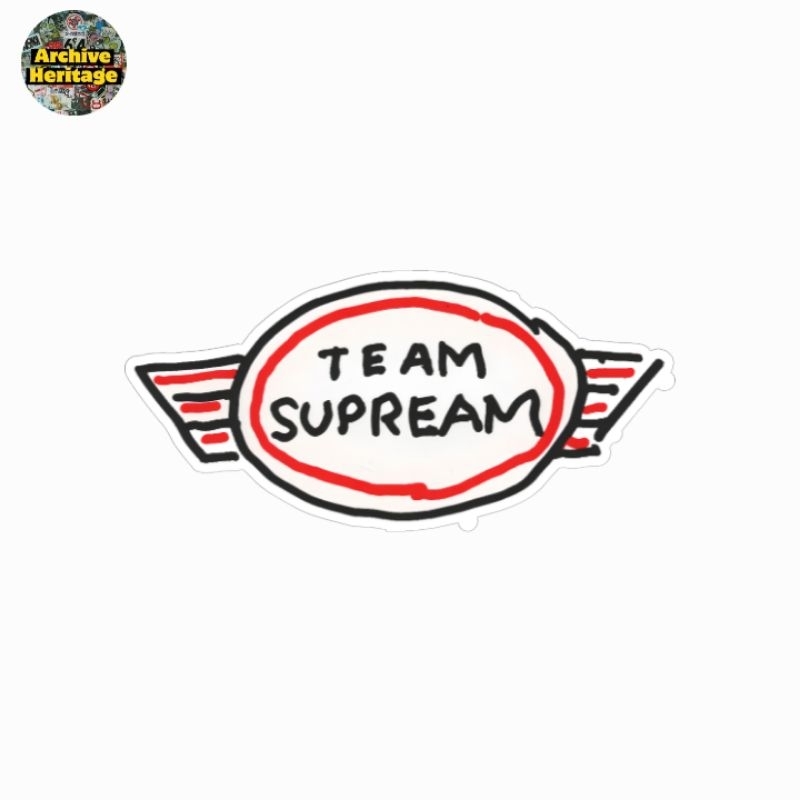 

sticker Team Supreme logo brand clothing streetwear hypebeast stiker