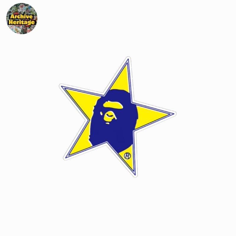 

sticker Bape A Bathing Ape Stars logo brand clothing streetwear stiker