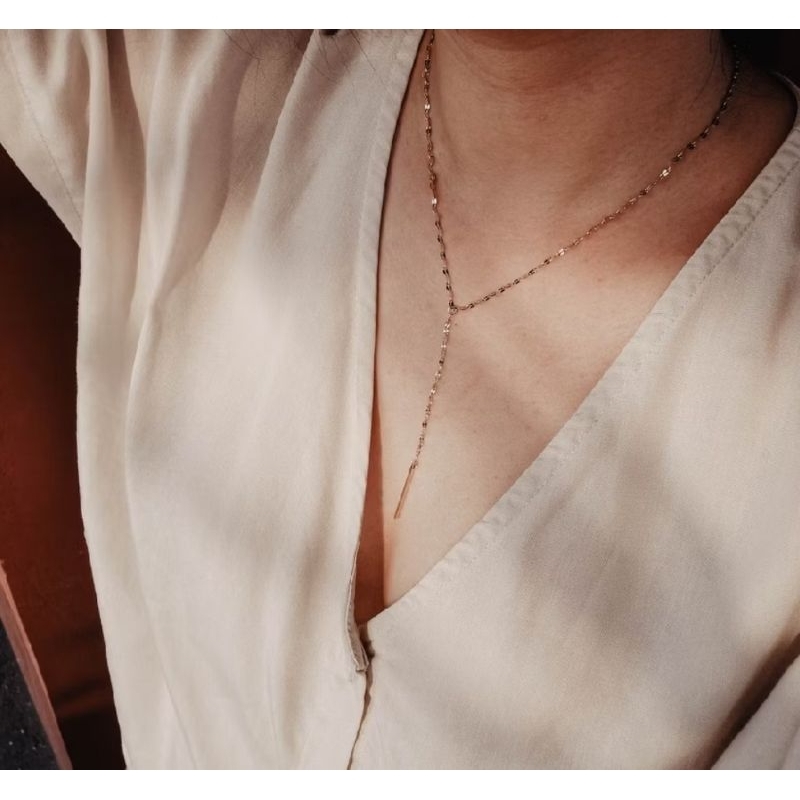 𝗡𝗘𝗪 | PREMIUM CORA NECKLACE (STAINLESS STEEL + 18K GOLD PLATED) - ANTI KARAT Kalung panjang necklace