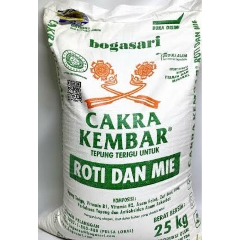 

Tepung Cakra Kembar Hijau 25kg