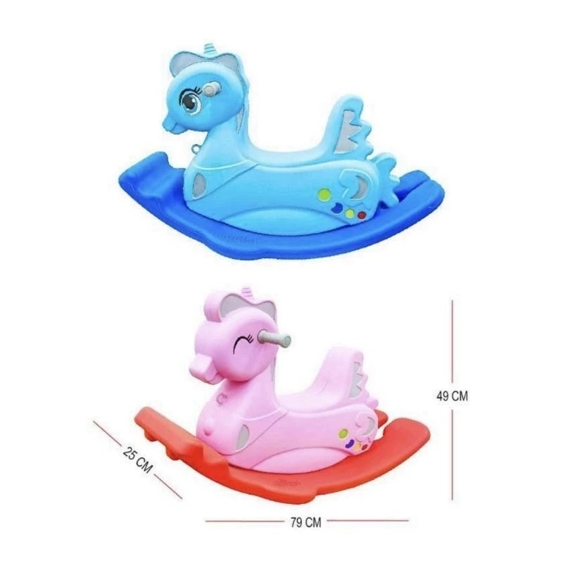 ASEMKAJKT - Mainan Anak Rocking Horse Mainan Kuda Kudaan Anak Rocking horse Kuda Jungkat Jungkit Mur