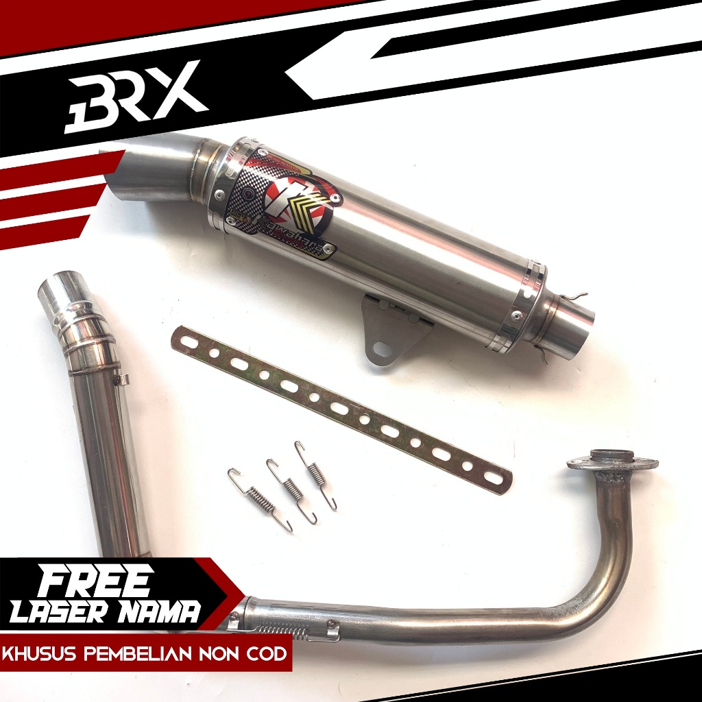 Knalpot racing kawahara drag 25 cm inlet 50 mm matic mio m3 j soul gt sporty smile fino 125 110 beat