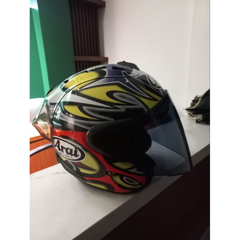Helm TSR Ram 4 Collin Edward - Helm Half face - TSR Motif - Helm Murah
