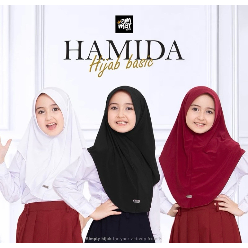 Hijab Bergo Hamidah Anak/ Bergo Instan Hamidah Anak Terbaru sekolah
