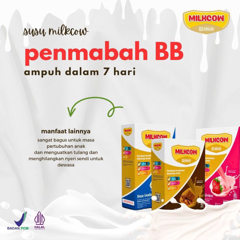 

MILKCOW susu penambah berat badan rasa Vanilla
