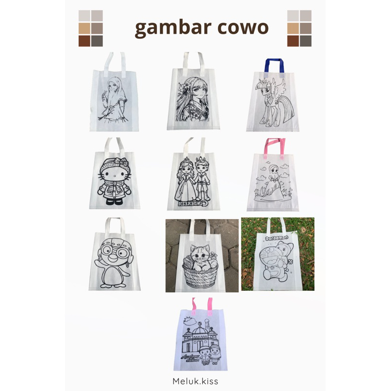 

RB spounbound mewarnai mix 50pcs. cewe, cowo, kuromi, melody, dan cinnamonroll