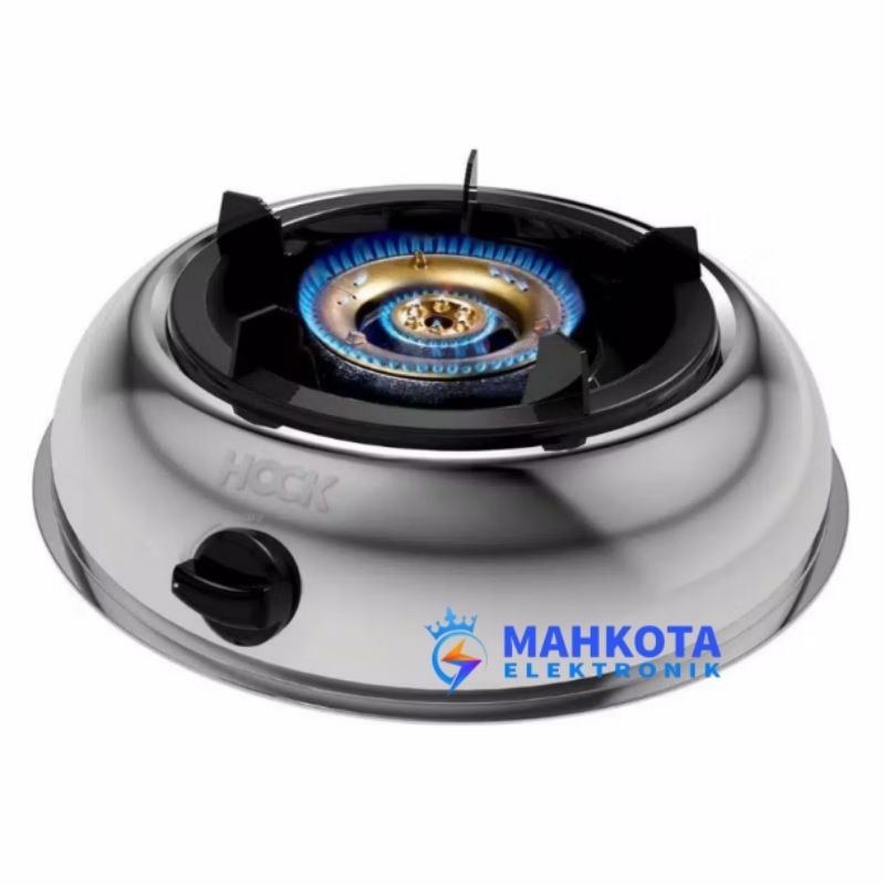 Kompor Gas Api Besar 1 Tungku Hock Mutiara Gold 120 MG Stainless Steel / 120MG